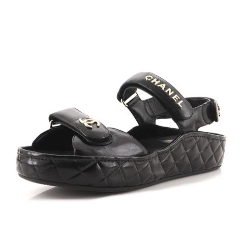 chanel platform sandels|chanel velcro sandals 2020 price.